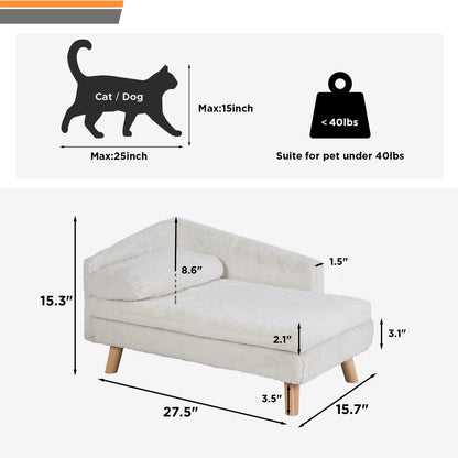 Luxury Pet Couch Bed, Washable & Waterproof Cat & Dog Sofa Bed, Aesthetic Pet Bed, Sofa Couch bed for small dogs and cats